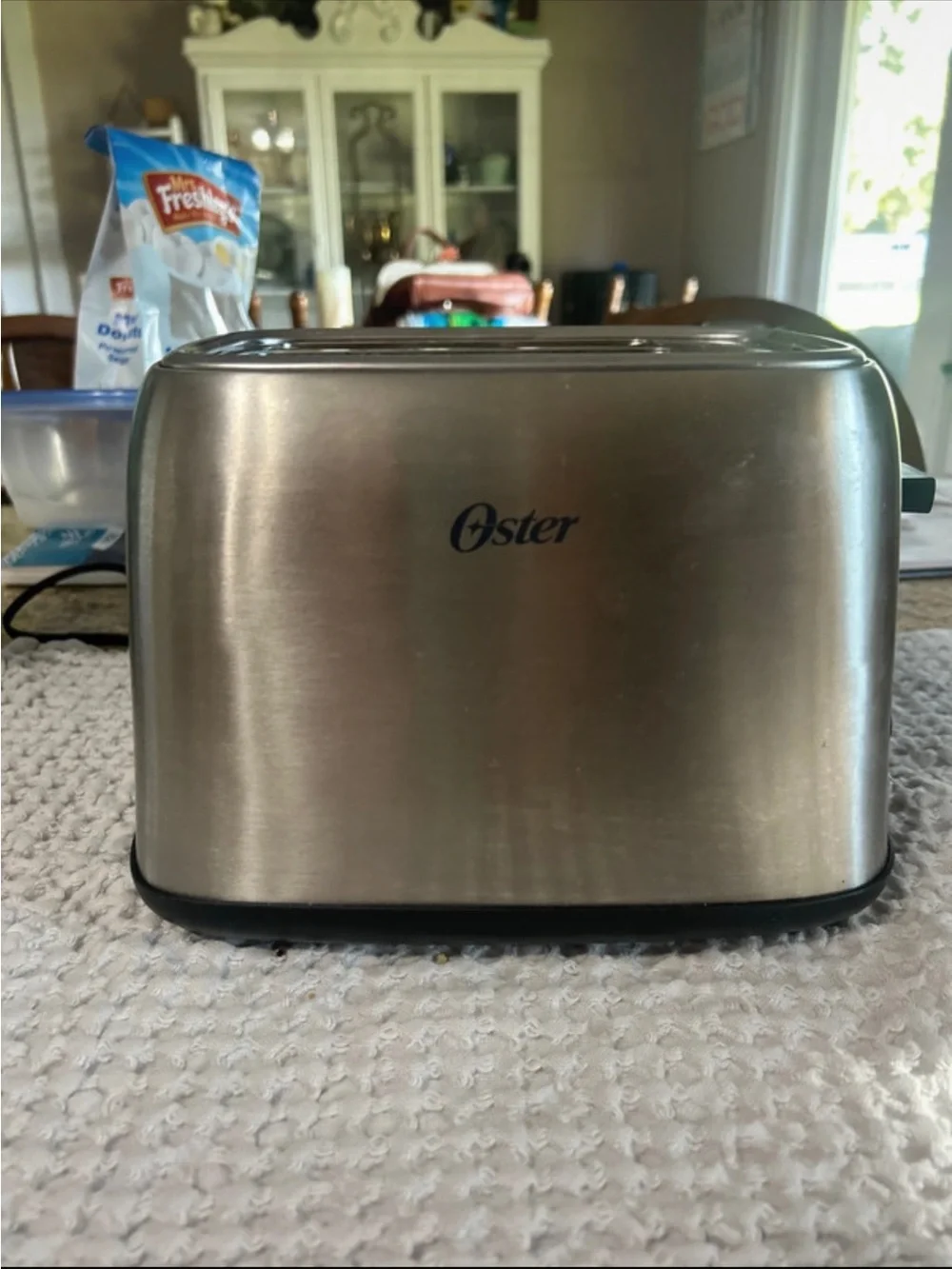 Oster Chrome Finish 2-Slice Toaster in Silver and Black